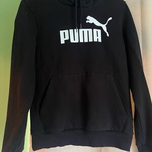 PUMA Women's Black Hoodie with Logo